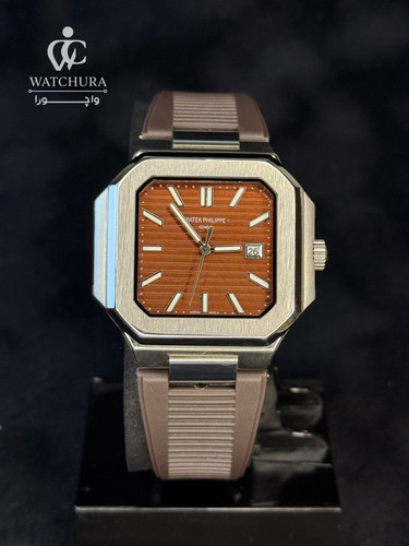 ساعت مچی پتک فیلیپ کوبیتوس مردانه بند رابر Patek Philippe Cubitus (قهوهای)