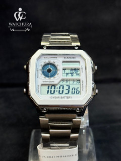 ساعت مردانه دیجیتالی کاسیو Casio جهان نما - بند استیل