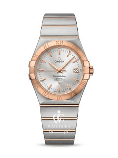 ساعت مچی مردانه امگا کانسلیشن Omega Constellatio استیل رز گلد _ عدد خطی